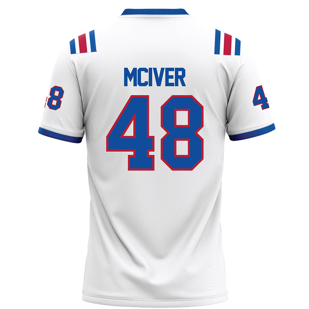 LA Tech - NCAA Football : Kaden McIver - White Football Jersey-1