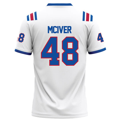 LA Tech - NCAA Football : Kaden McIver - White Football Jersey-1