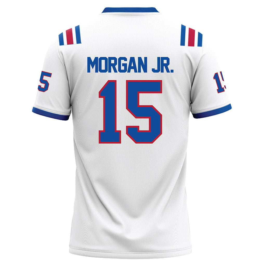 LA Tech - NCAA Football : Franklin Morgan Jr. - White Football Jersey-1
