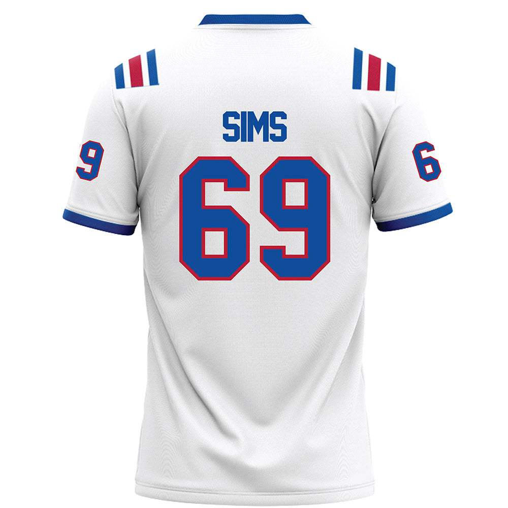 LA Tech - NCAA Football : Trent Sims - White Football Jersey-1