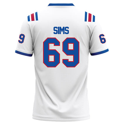 LA Tech - NCAA Football : Trent Sims - White Football Jersey-1