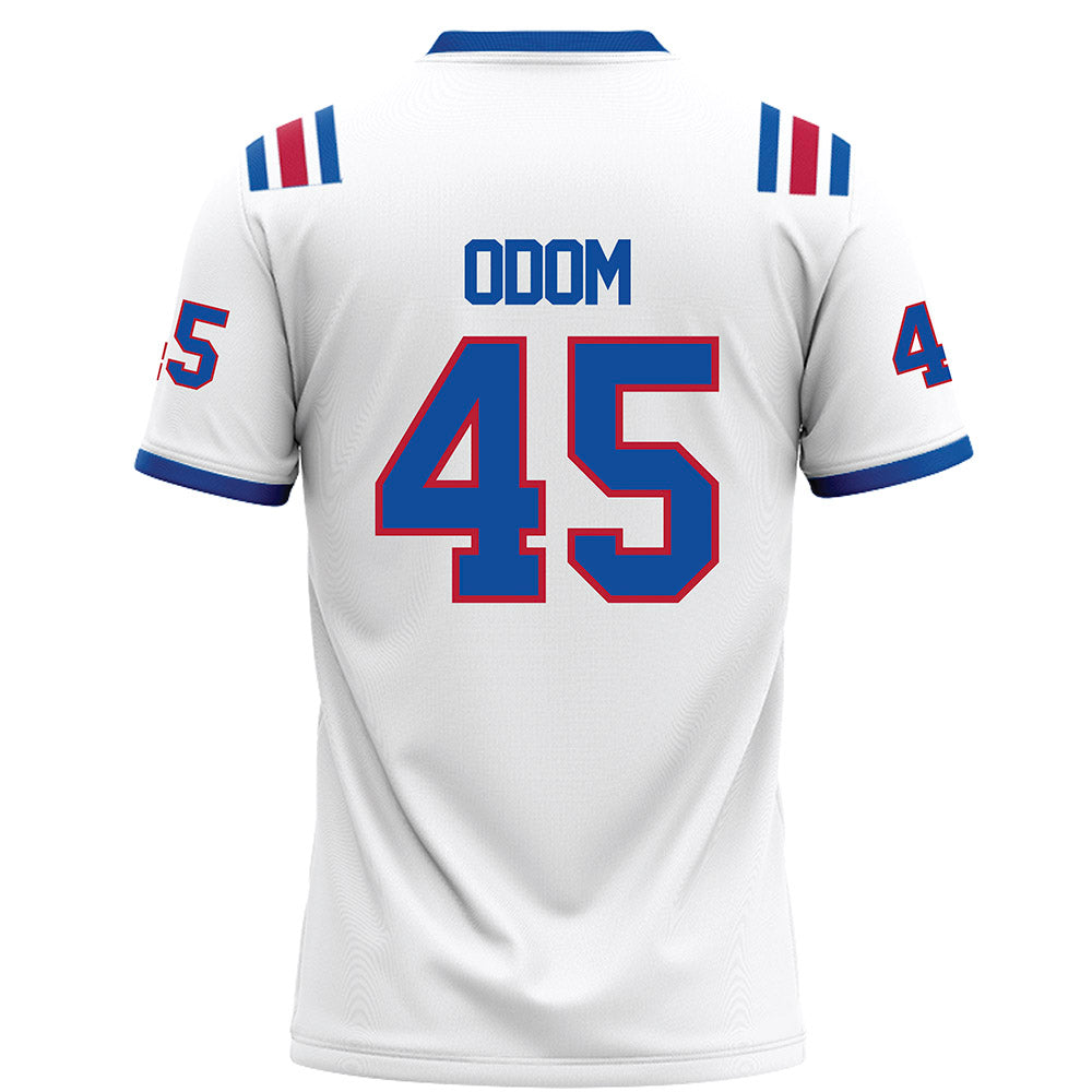 LA Tech - NCAA Football : Jeriamiah Odom - White Football Jersey-1