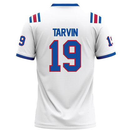 LA Tech - NCAA Football : John Tarvin - White Football Jersey-1