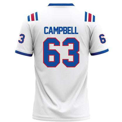 LA Tech - NCAA Football : Kaleb Campbell - White Football Jersey-1