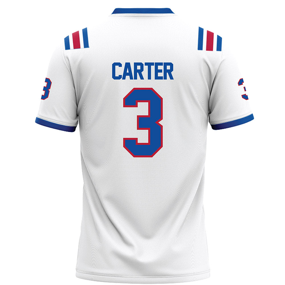 LA Tech - NCAA Football : Kameron Carter - White Football Jersey-1