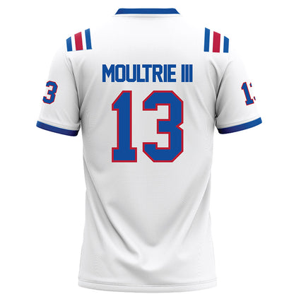 LA Tech - NCAA Football : Marcus Moultrie III - White Football Jersey-1