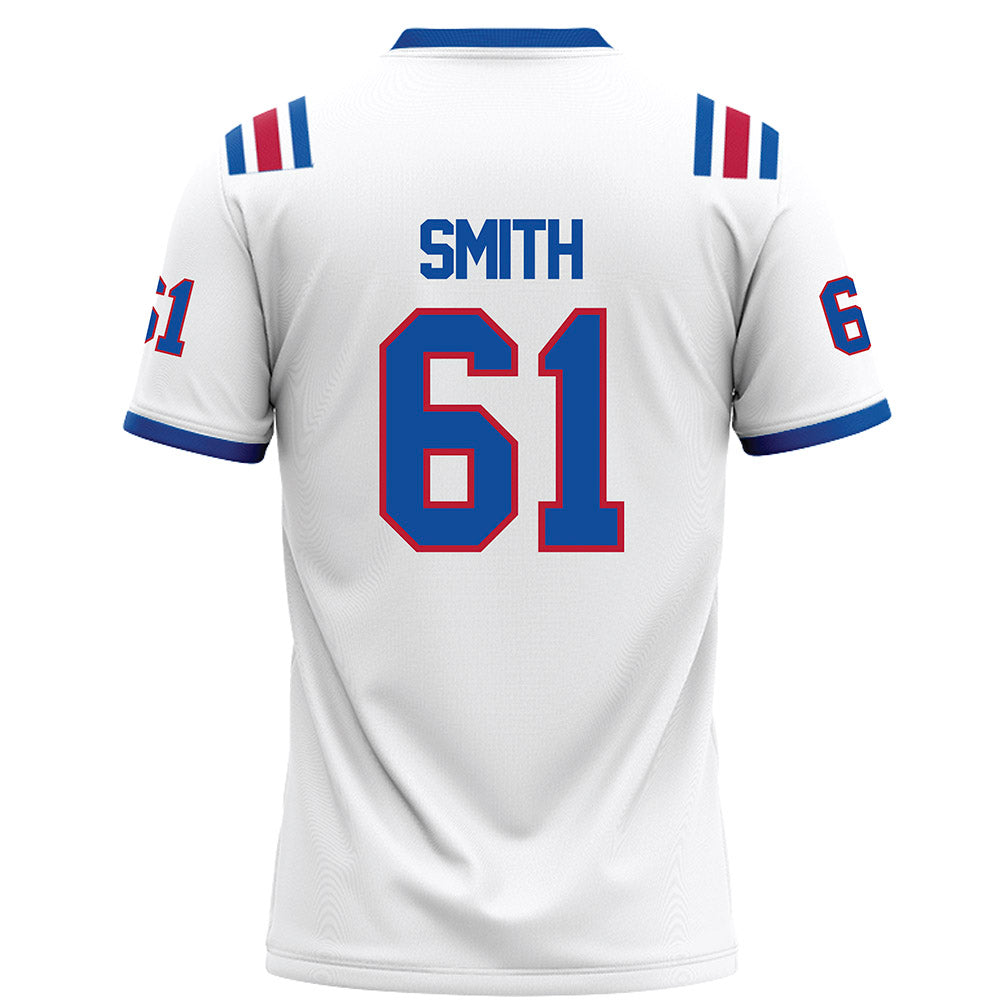 LA Tech - NCAA Football : Ervin Smith - White Football Jersey-1