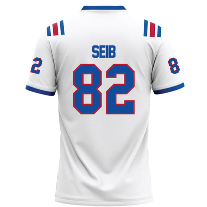 LA Tech - NCAA Football : Luke Seib - White Football Jersey-1
