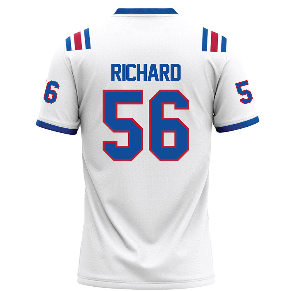 LA Tech - NCAA Football : Andrew Richard - White Football Jersey-1