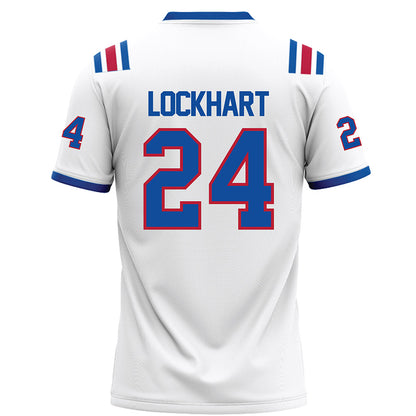 LA Tech - NCAA Football : Javari Lockhart - White Football Jersey-1