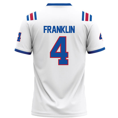 LA Tech - NCAA Football : Kam franklin - White Football Jersey-1
