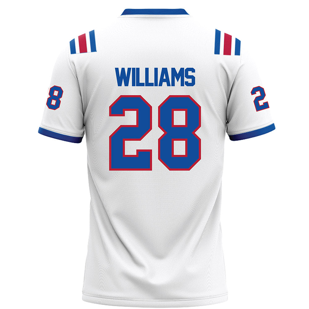 LA Tech - NCAA Football : Harrison Williams - White Football Jersey-1
