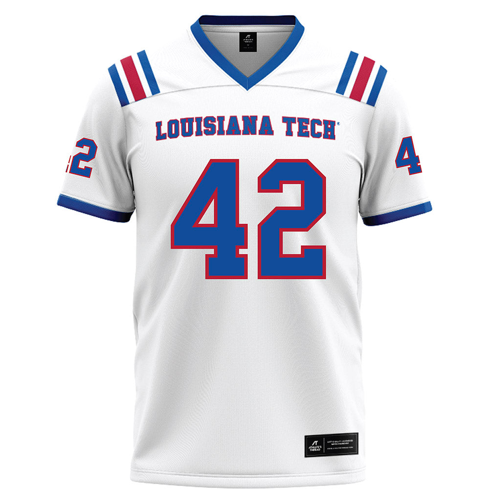LA Tech - NCAA Football : Siosifa Leota - White Football Jersey-0