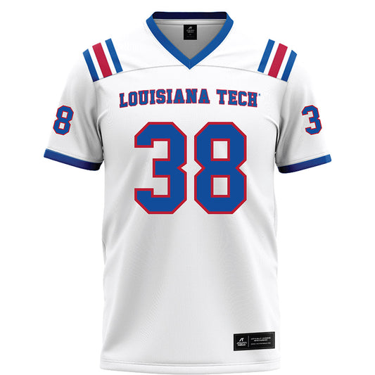 LA Tech - NCAA Football : Kaegank Kent - White Football Jersey-0