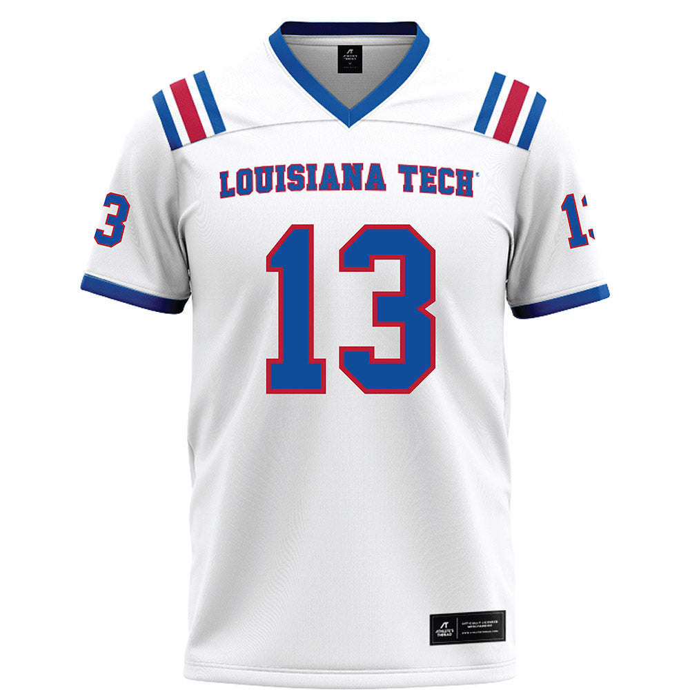 LA Tech - NCAA Football : Marcus Moultrie III - White Football Jersey-0
