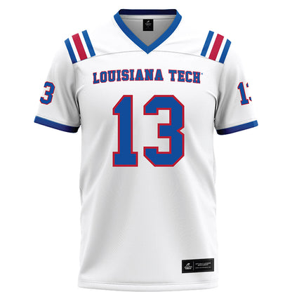LA Tech - NCAA Football : Marcus Moultrie III - White Football Jersey-0