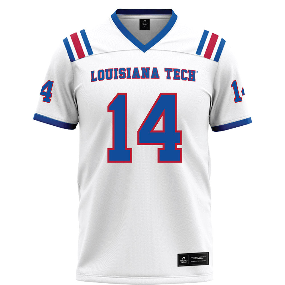 LA Tech - NCAA Football : Jordan Mcrae - White Football Jersey-0