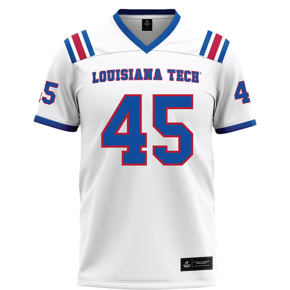 LA Tech - NCAA Football : Jeriamiah Odom - White Football Jersey-0