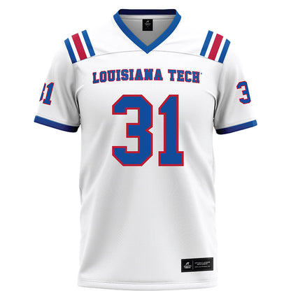 LA Tech - NCAA Football : Hunter Rioux - White Football Jersey-0