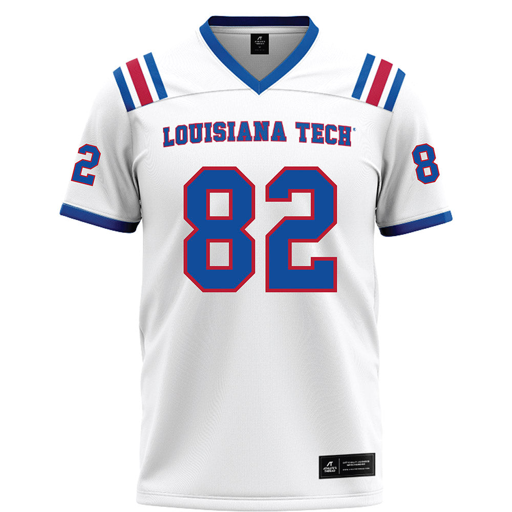 LA Tech - NCAA Football : Luke Seib - White Football Jersey-0