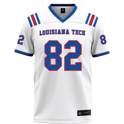 LA Tech - NCAA Football : Luke Seib - White Football Jersey-0