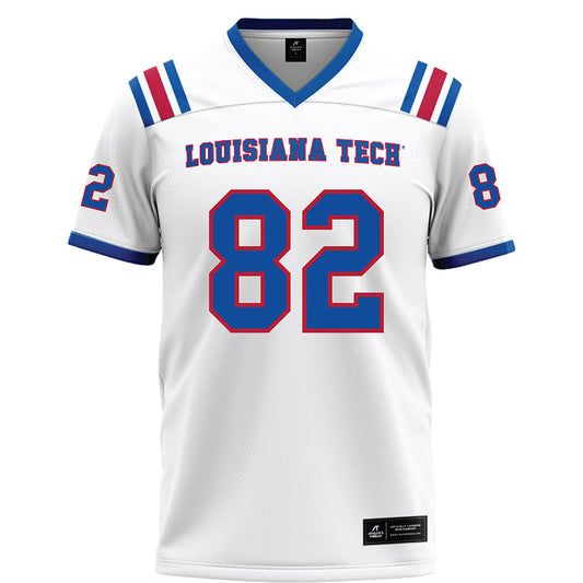 LA Tech - NCAA Football : Luke Seib - White Football Jersey-0