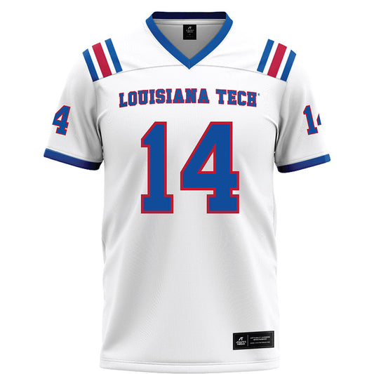 LA Tech - NCAA Football : Damien Richard II - White Football Jersey-0