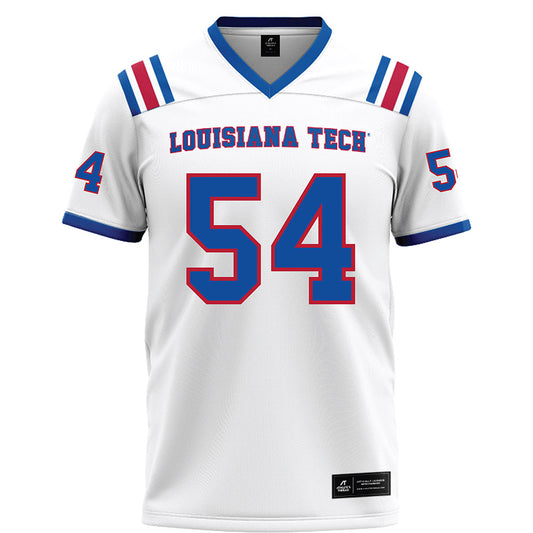 LA Tech - NCAA Football : Toby Mealer - White Football Jersey-0