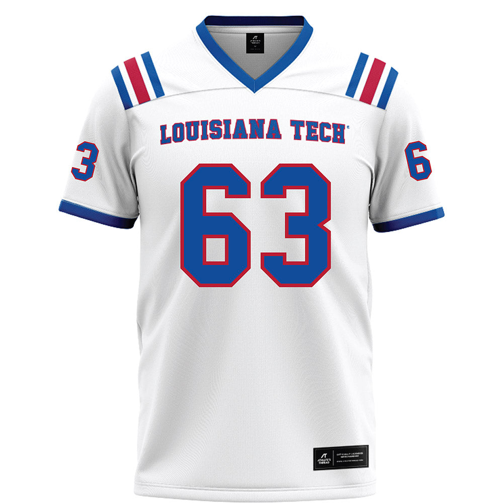 LA Tech - NCAA Football : Kaleb Campbell - White Football Jersey-0