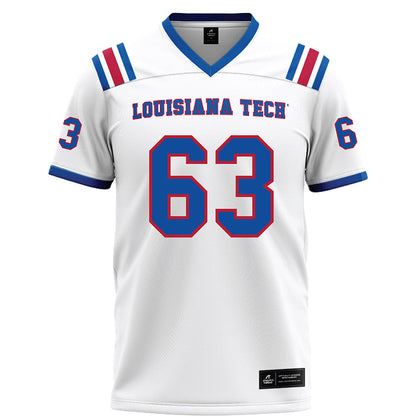 LA Tech - NCAA Football : Kaleb Campbell - White Football Jersey-0