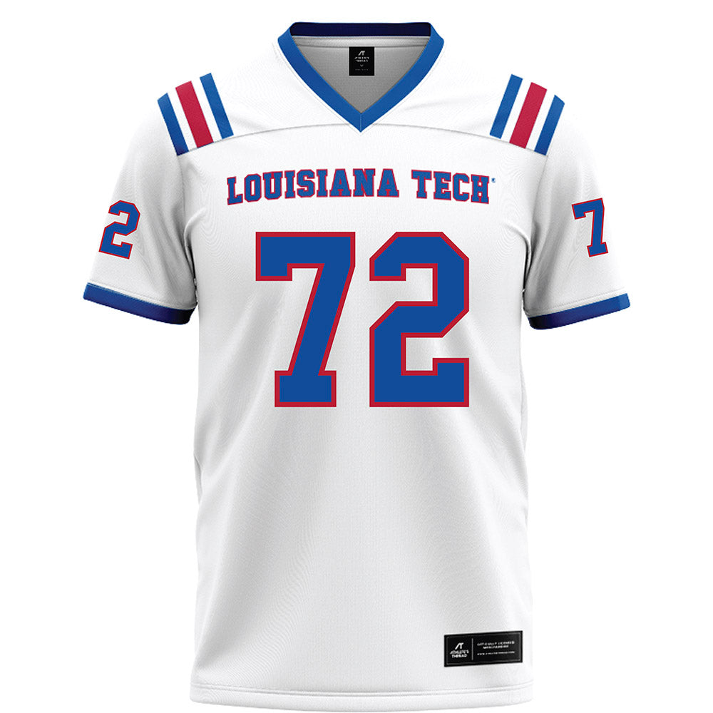 LA Tech - NCAA Football : Hayden Christman - White Football Jersey-0