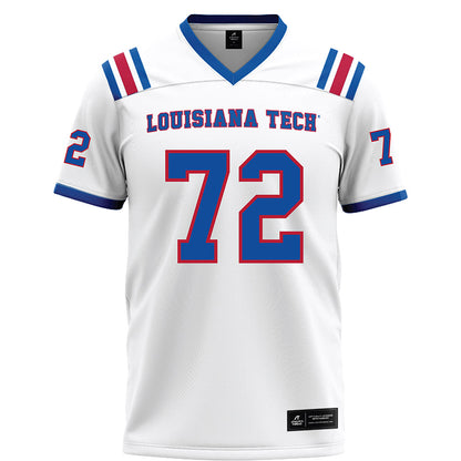 LA Tech - NCAA Football : Hayden Christman - White Football Jersey-0