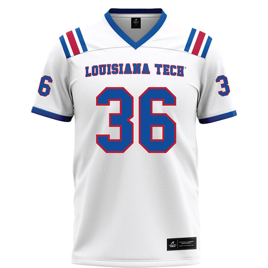 LA Tech - NCAA Football : Riley Small - White Football Jersey-0