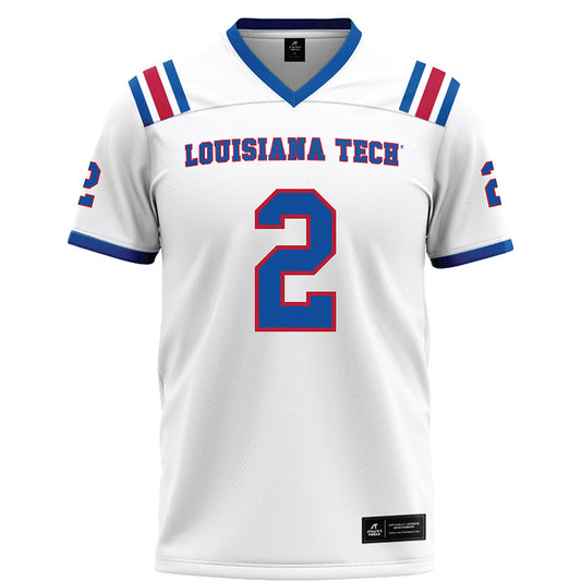 LA Tech - NCAA Football : Trey Kukuk - White Football Jersey-0