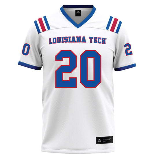 LA Tech - NCAA Football : Ty Jones - White Football Jersey-0