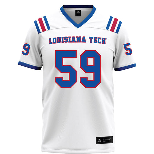 LA Tech - NCAA Football : Jake Riggs - White Football Jersey-0