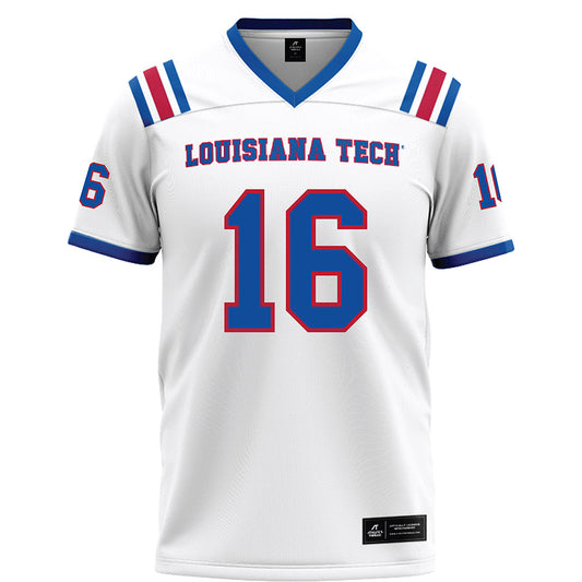 LA Tech - NCAA Football : Taeden Rogers - White Football Jersey-0