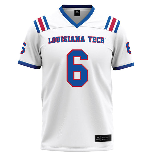 LA Tech - NCAA Football : Jakari Foster - White Football Jersey-0