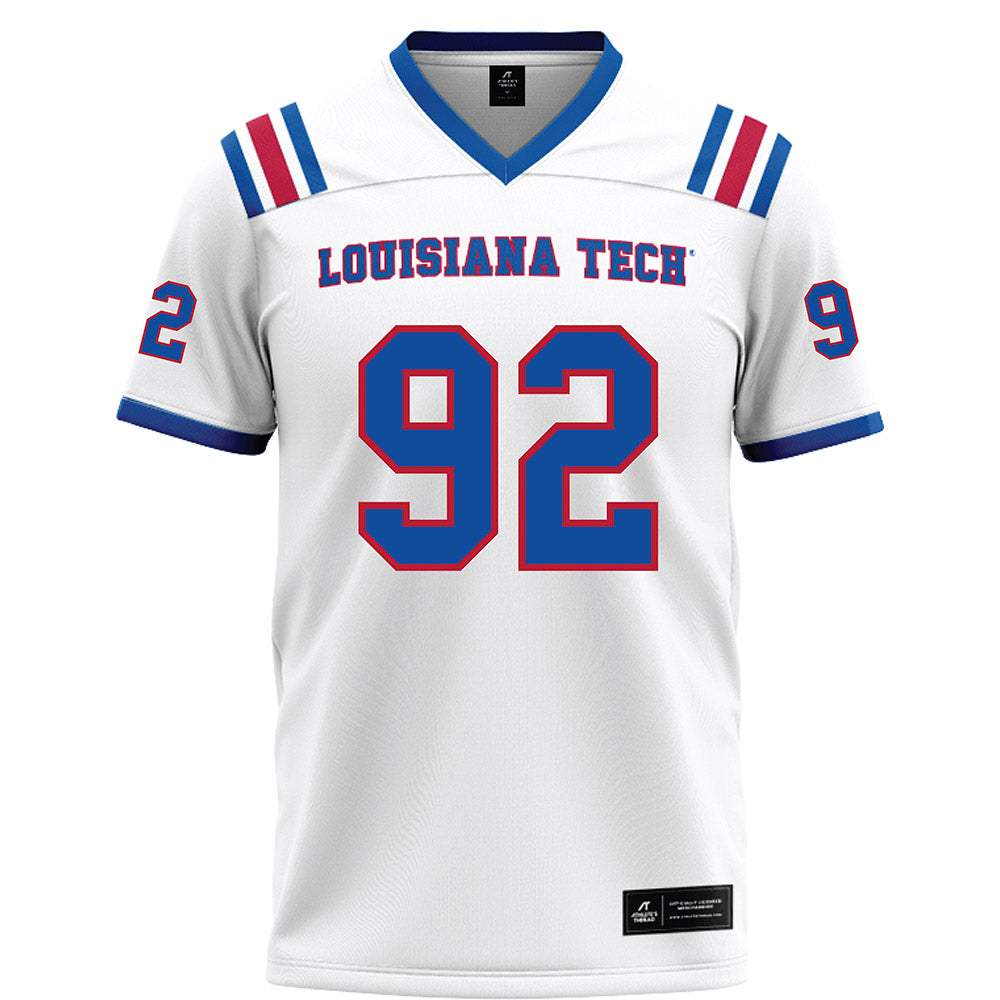 LA Tech - NCAA Football : Lane Condry - White Football Jersey-0