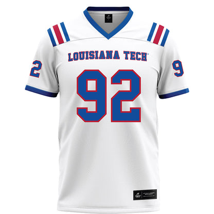 LA Tech - NCAA Football : Lane Condry - White Football Jersey-0