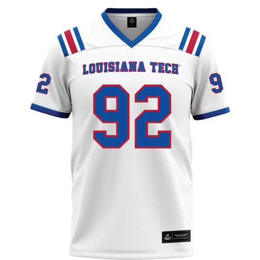 LA Tech - NCAA Football : Lane Condry - White Football Jersey-0