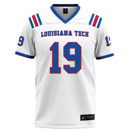 LA Tech - NCAA Football : Mason Welch - White Football Jersey-0
