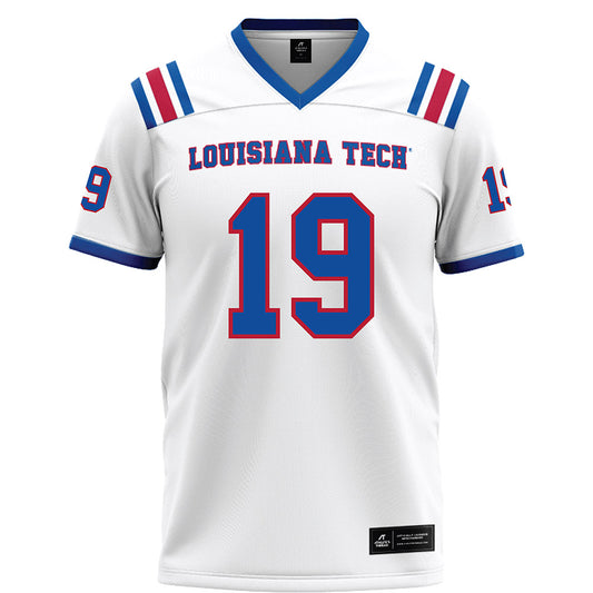 LA Tech - NCAA Football : Mason Welch - White Football Jersey-0