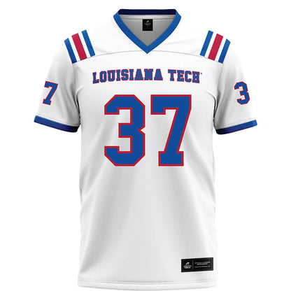 LA Tech - NCAA Football : Zachary Jackson - White Football Jersey-0