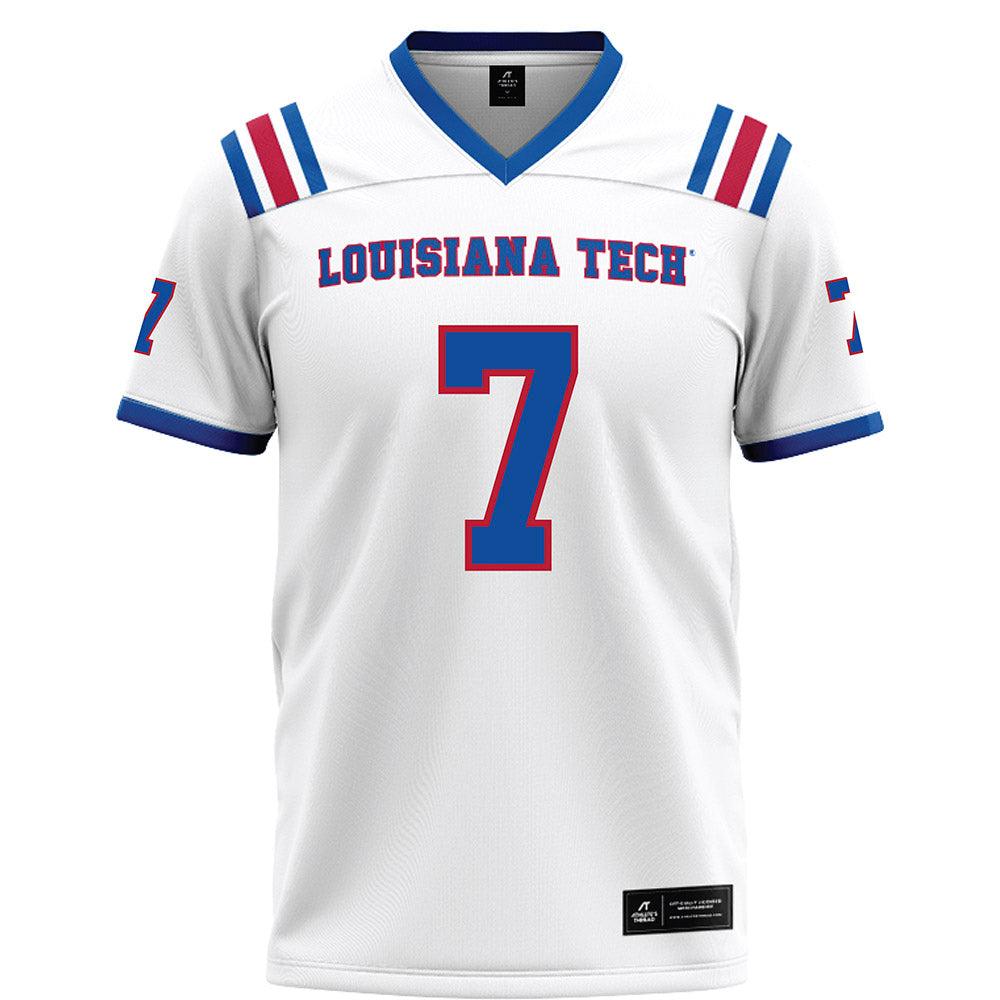 LA Tech - NCAA Football : Janard Lockhardt - White Football Jersey-0