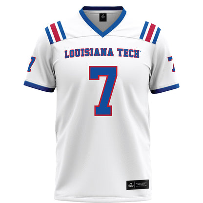 LA Tech - NCAA Football : Janard Lockhardt - White Football Jersey-0