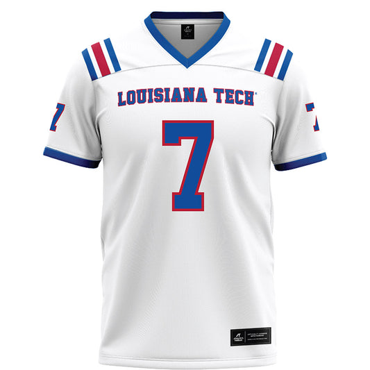 LA Tech - NCAA Football : Janard Lockhardt - White Football Jersey-0