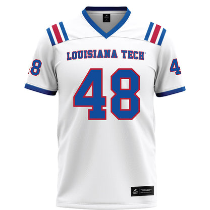 LA Tech - NCAA Football : Kaden McIver - White Football Jersey-0