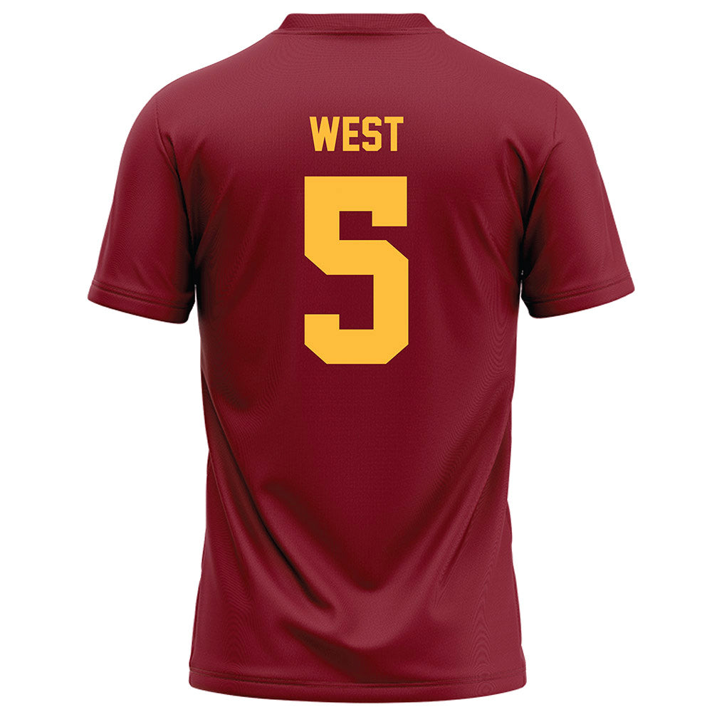 Minnesota - NCAA Football : Aydan West - Maroon Football Jersey-1