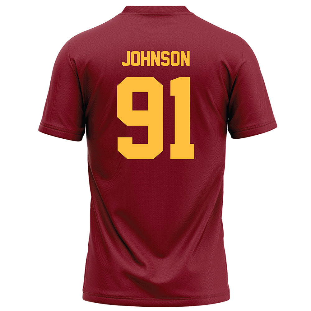 Minnesota - NCAA Football : Howie Johnson - Maroon Football Jersey-1